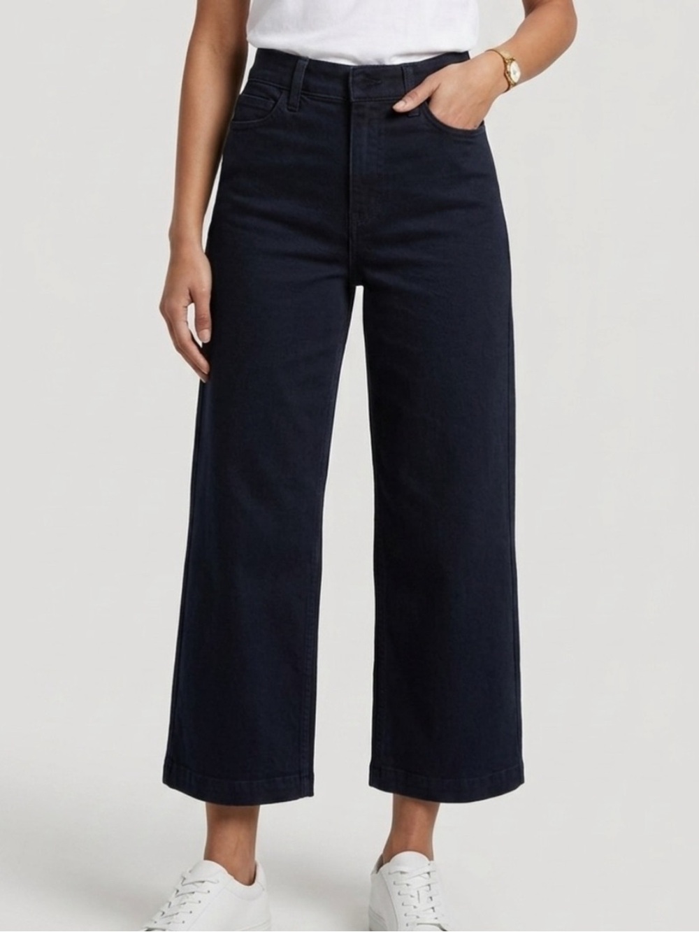 Banana Republic Washed Black Wide-Leg High-Rise Jeans 29L